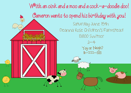 farm birthday