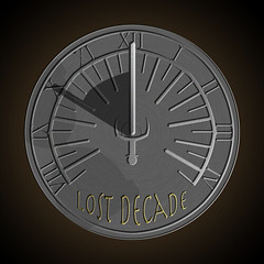 Lost Decade Games sundial (iron) logo