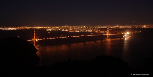 Golden Gate in the night