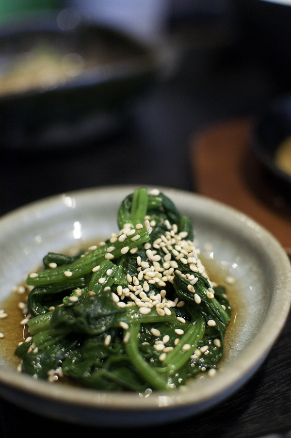 Ohitashi - Spinach with Soy, Mirin and Dashi