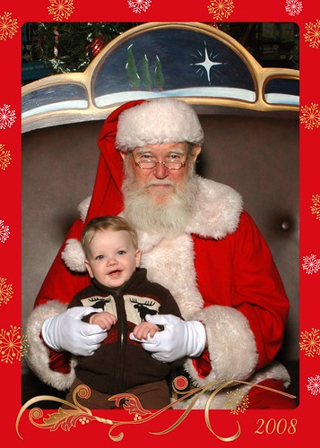 Brennan with Santa 2008