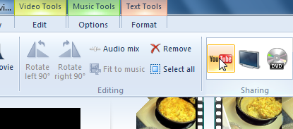 Post Windows Live Moviemaker directly to YouTube