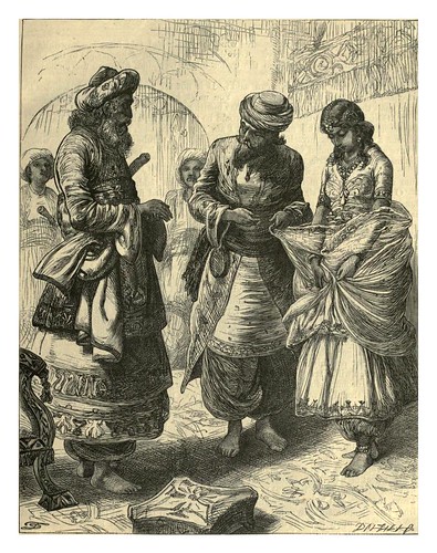008-Comprando una bella persa-T. Dalzie-Dalziel's Illustrated Arabian nights' entertainments (1865)l