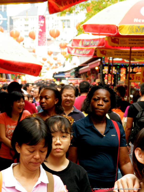 The crowded chinatown