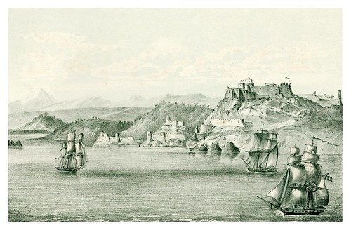 021- Morro y entrada al puerto de Santiago de Cuba-Álbum pintoresco de la Isla de Cuba- 1853
