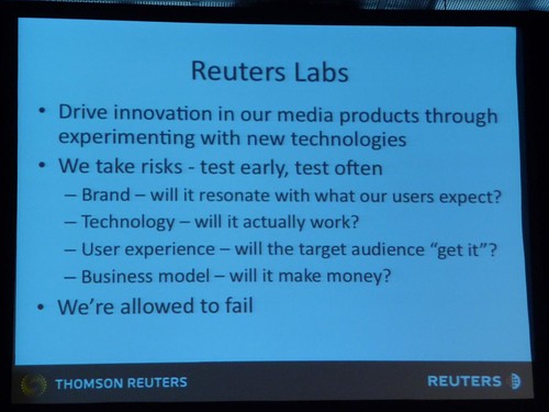Reuters Labs drives media innovation by experimenting with new technologies