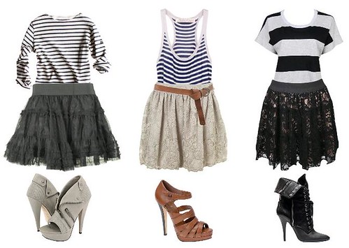 lace and stripes