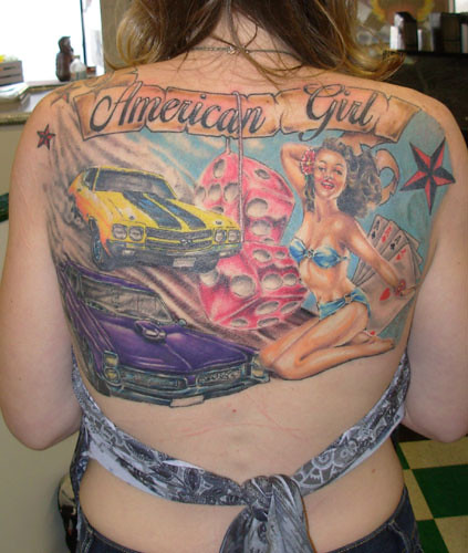 American girl by carls tattooing. From carls tattooing