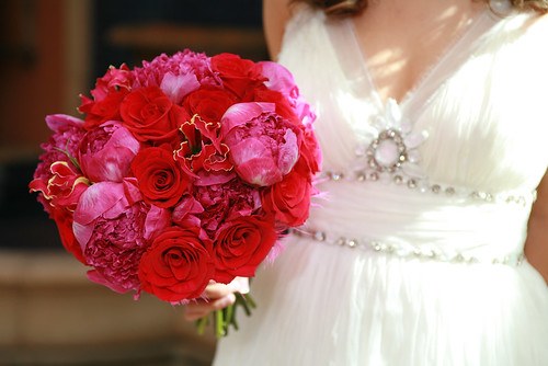 Red Rose Wedding Bouquet by wedding channel