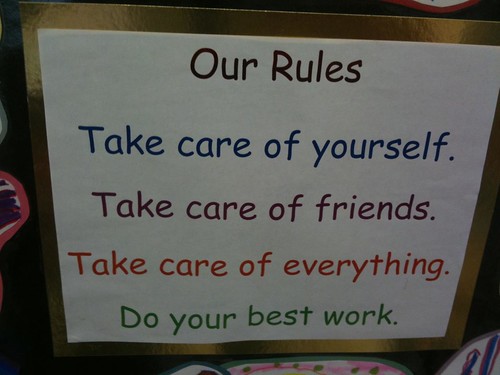 Our rules (Maria Knee's kindergarten class)