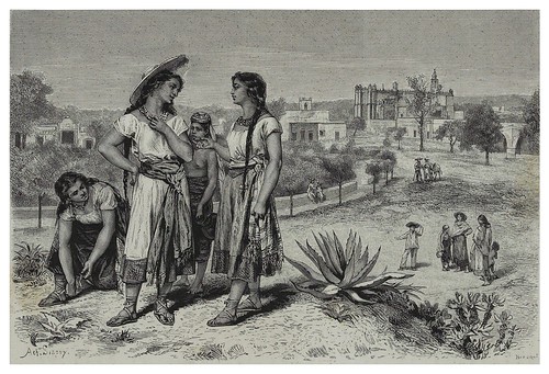 011-Jovenes de Tula-Mexico-Les Anciennes Villes du nouveau monde-1885- Désiré Charnay