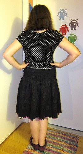 Finished: My Reversible Shirred Skirt! (Back View)