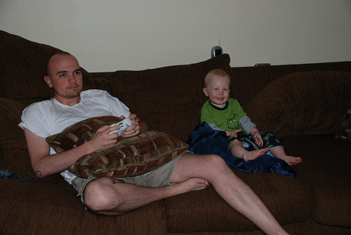 Playing XBOX with daddy