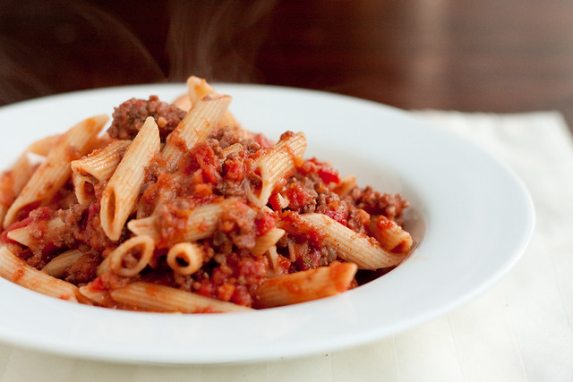 Penne with Beef Ragu