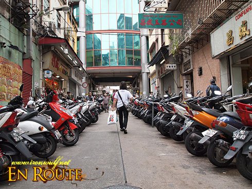 Macau Old Town Motorcycle Alley