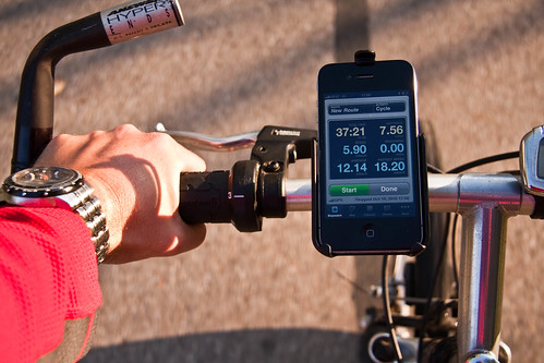 Cycling with Cyclemeter