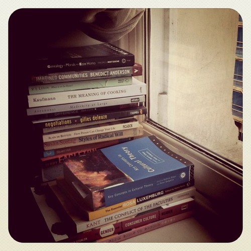 The windowsill is also my bookshelf