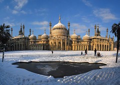 Brighton Pavilion on ice