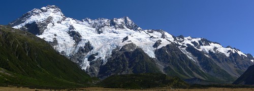New Zealand Southern Alps panoramic photo