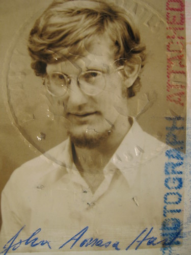 picture from passport John acquired from embassy in Zaire (1974)
