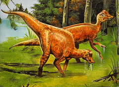 Hypacrosaurus - no giant tail, but possibly very colorful