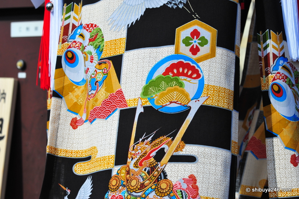The cloth used on one of the Bonden.