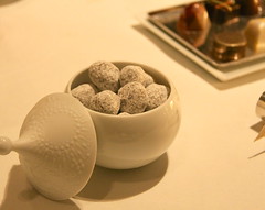 French Laundry - toasted chocolate macadamia nuts (mignardises)