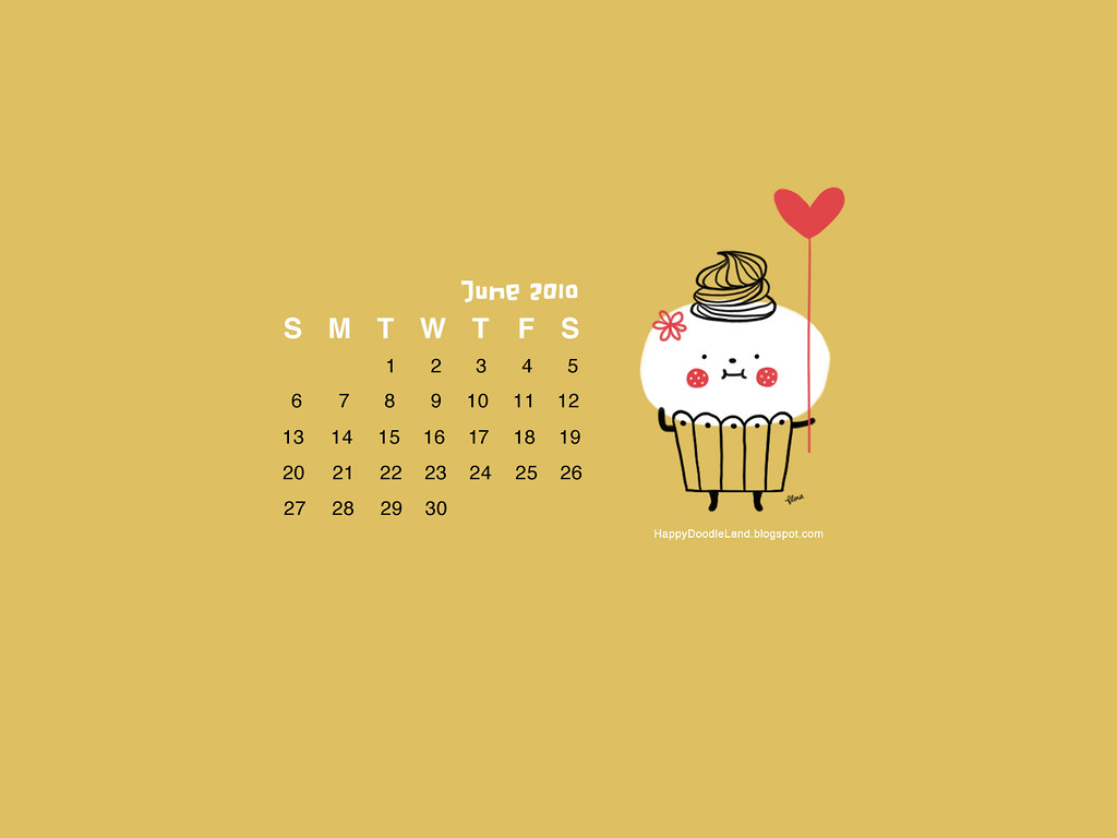 Happy Doodle Land: Free June Calendar Wallpaper Download