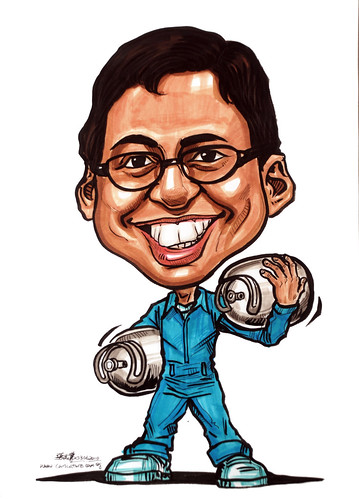 Caricatures for NUS - gas cylinder