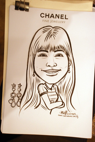 Caricature live sketching for Chanel Day 2 - 5