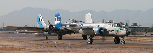 Warbird picture - B-17 Bombers - Sentimental Journey and Maid in the Shade