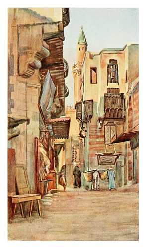 013-Una calle cerca del Gamaliyeh en el Cairo-Cairo, Jerusalem, and Damascus..1907- Margoliouth D. S.