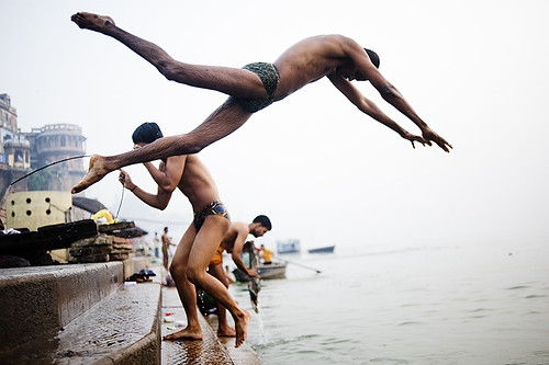 Bathers at Scindia Ghat
