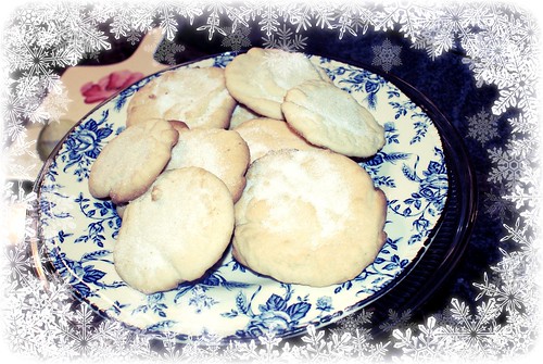 sugar cookies in snow