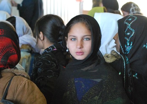 female student at 1st Kandahar Wing open house