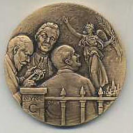 NY Numismatic Club 100 Years Medal Rev  