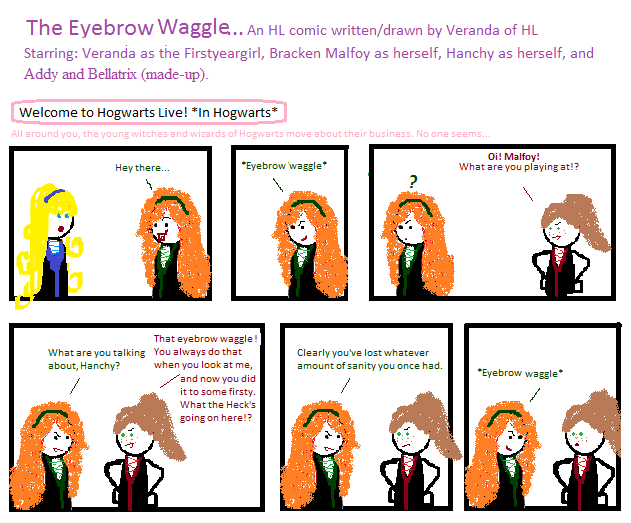 The Eyebrow Waggle Part 1 by Veranda - Hogwarts Live Webcomic