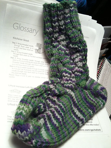 First hand-knit sock!