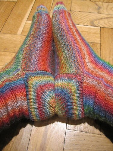 Sideways socks