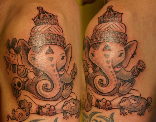 ganesh tattoos. Customized Ganesh tattoo on my