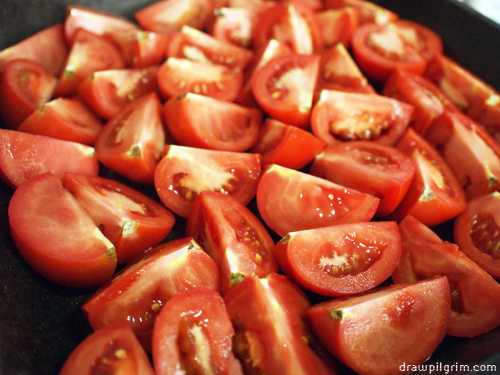 drawpilgrim.com 7by7: tomatoes for roasting
