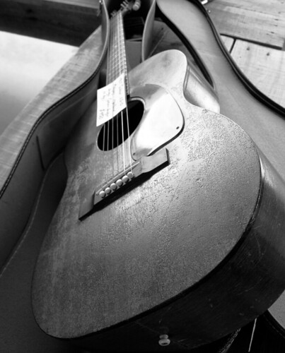 Black And White Guitar Photography. Guitar in Black amp; White