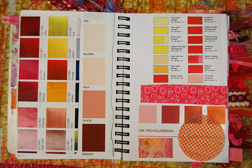 Pink Notebook: paint chips