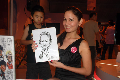 caricature live sketching for LG Infinia Roadshow - day 2 -6