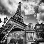 Paris Paris in Las Vegas Black & White