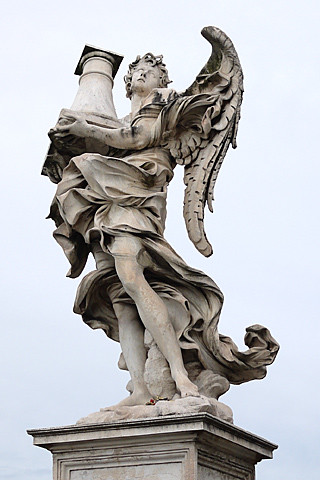  Ponte Sant'Angelo 聖天使橋 拿著柱子的天使 Angel with the Column