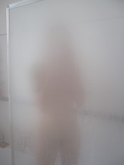 Ariel in the shower
