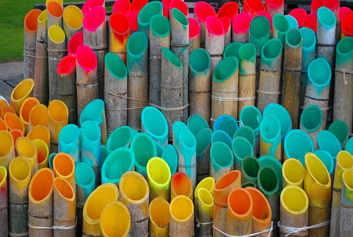 colored bamboo
