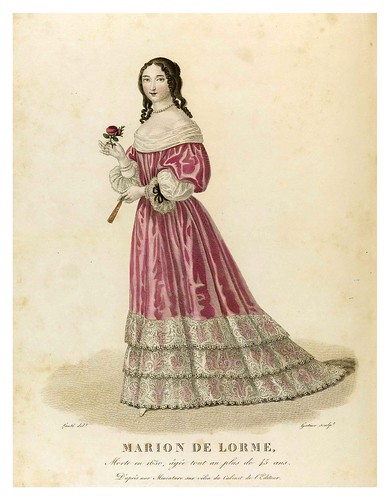 012-Marion de Lorme-Galerie Française de femmes célèbres 1827- Louis Marie Lanté