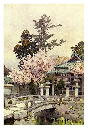 007- Un santuario en Kiomidzu-The flowers and gardens of Japan (1908)-  Ella Du Cane